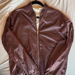 Diamond Supply Co Reversible Maroon Unisex Bomber Jacket (S)
