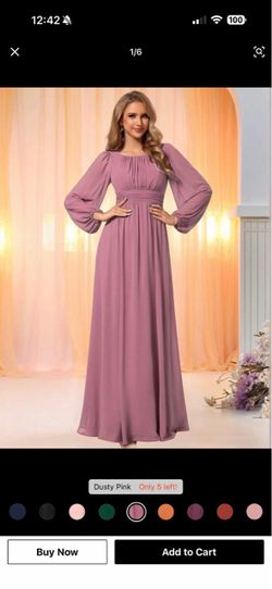 Mauve dusty pink dress