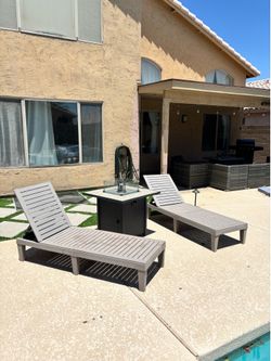 Two lounge chairs