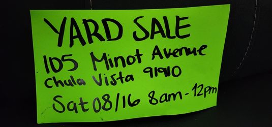 Yard sale