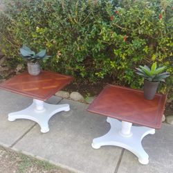Pedestal End Tables 