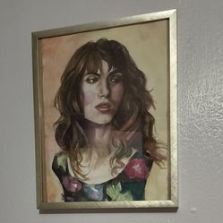 FEMALE PORTRAIT FRAMED WALL ART PRINT 10. 25"× 8.2"