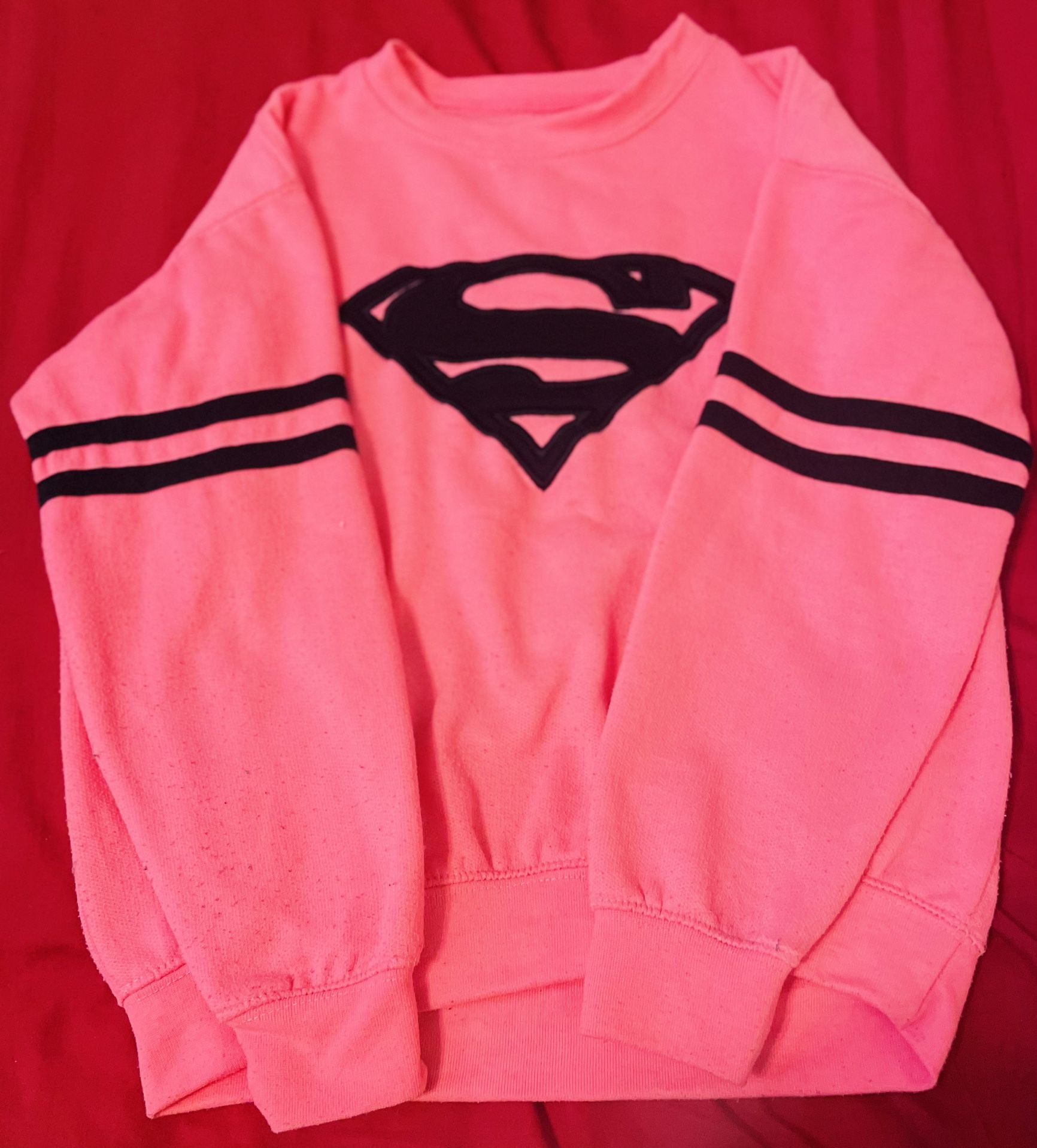 Super Man Pink Sweater