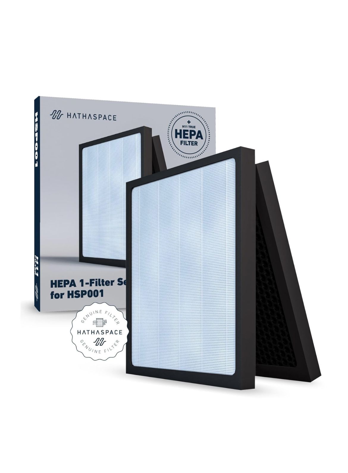 HATHASPACE HSP001 True HEPA Filter Replacement, 4-Stage Air Purifier Filter with Activated Carbon, Pre-Filter & Cold Catalys🆕👍Reg. List Price $59.99