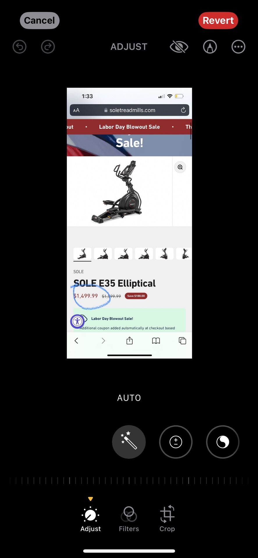 NEW, NEVER USED SOLE E35 ELLIPTICAL