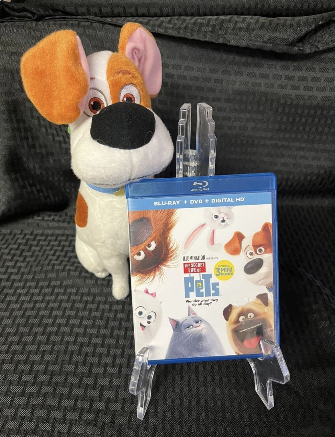 The Secret Life Of Pets MAX Plush Stuffed animal 12" with movie