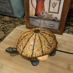 Vintage  Beaded turtle Light
