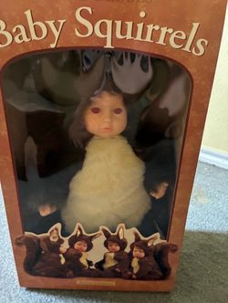 Anne Geddes Baby Squirrels Doll in Box