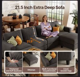 Brand New 101" Modular Cloud Couch Sectional