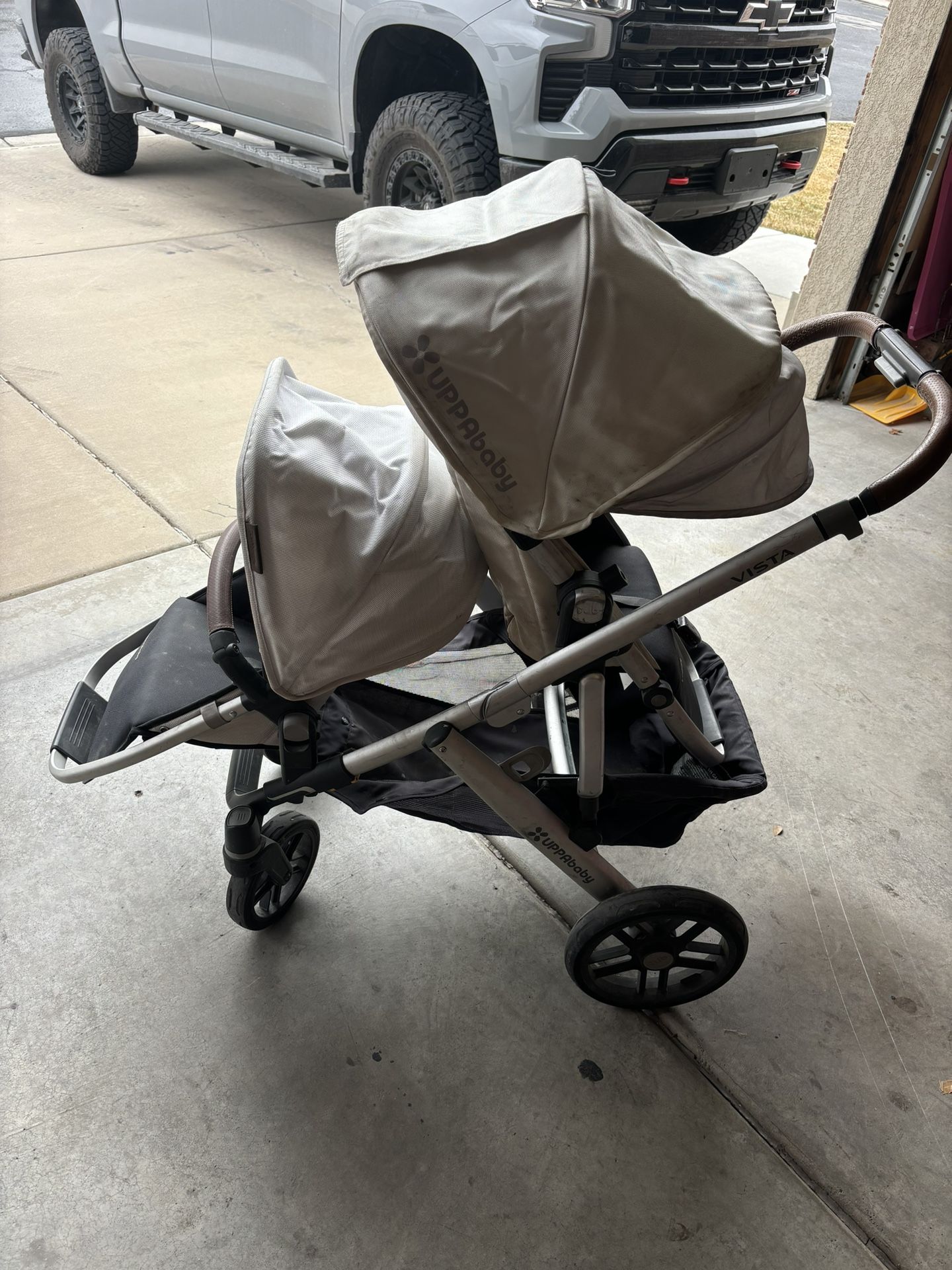 Uppa Baby Stroller W/ 2 Seats And Bassinet
