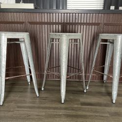 Galvanized Bar Stools