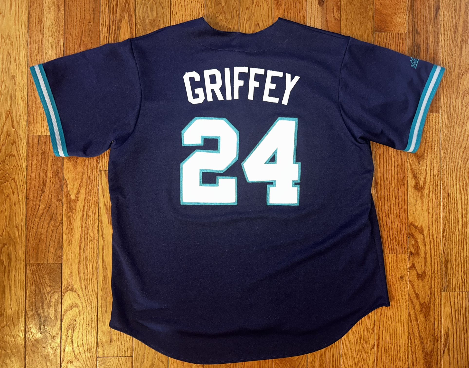 Ken Griffey Jr Seattle Mariners Majestic Vintage Jersey Sz Large