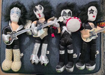 Vintage Kiss 17" Plush Set Toy Factory 2004