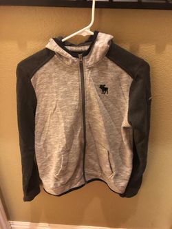 Youth boys new Abercrombie and Fitch sweatshirt jacket size 15/16