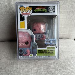 Funko Pop! Krang in Bubble Walker #1757 LE Exclusive 3500 w/protector