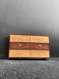 Unique Solid Wood MCM Dresser With A Reimagined Twist