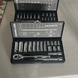 Channellock 1/4 & 3/8 socket sets metric