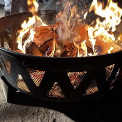 brand new fire pit wood