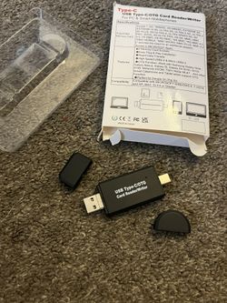 micro SD card reader , USB and USB C. All sizes cards. All in one. New never used. 