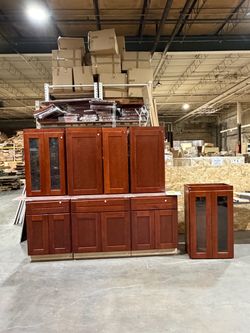 Whole set of Brand new maple cabinets on clearance