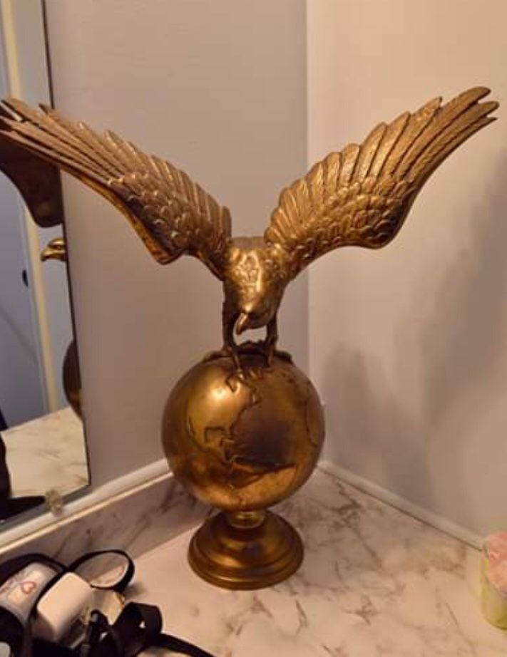 Decorative brass eagle