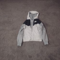 Black Gray And White Nike Windbreaker