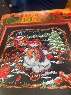 cross stitch Christmas Holiday memories