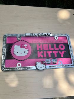 Hello Kitty Pink License Plate Frame