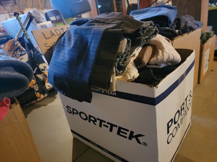 Box Of Women's Size Medium Clothes 