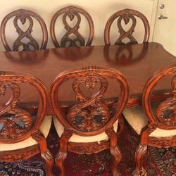 8 Chairs Dining Table 