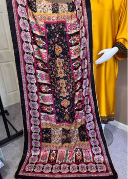 Silk fancy mirror work dupatta