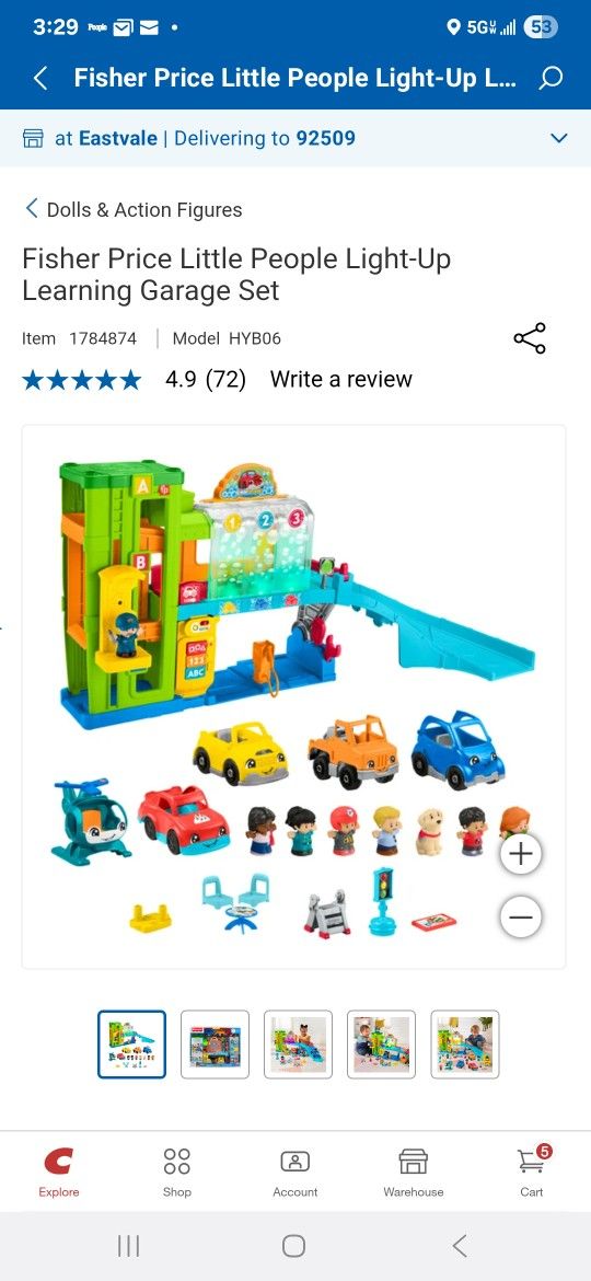 used fisher price garage learning center.