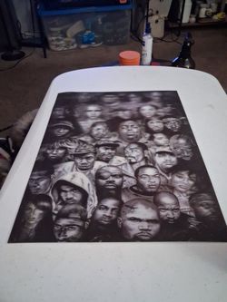 Hip Hop Artist Collage Art Print