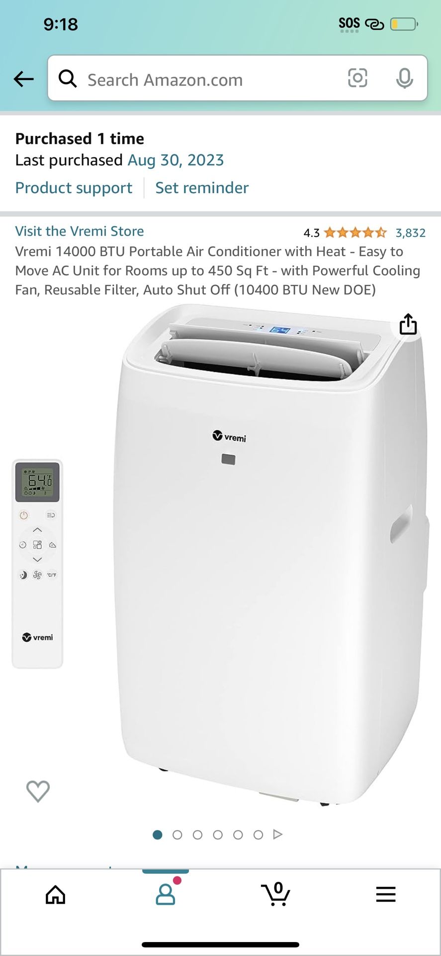 Heating/cooling/dehumidifier Unit