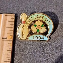 Salt Lake City 1994 WIBC Women's International Bowling Congress Vintage Collectible Lapel Pin A-1