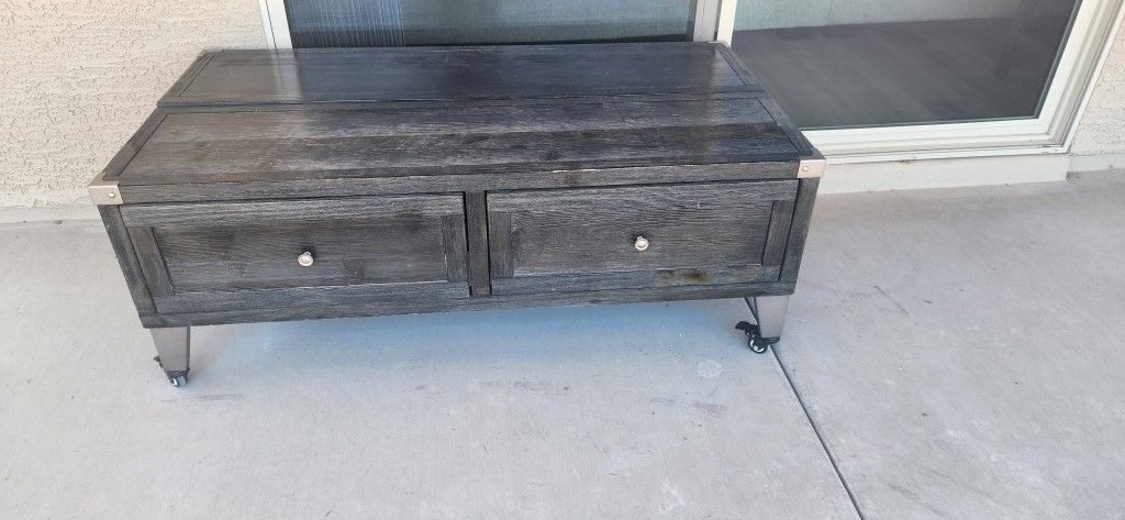 Brown Wood Coffee Table