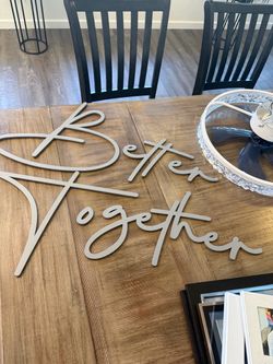 Better together sign