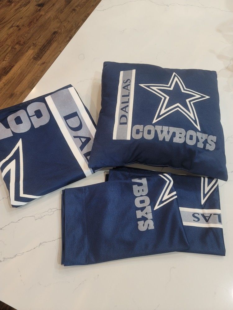 Dallas Cowboys Shower Curtain, Pillow & Shams