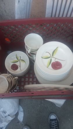 Dishes plates cups
