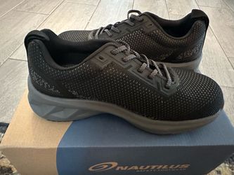 Steel toe shoes , brand name Nautilus