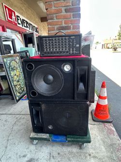 Crate PA-8 8-channel powered mixer & vintage professional audio equipment