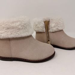 Janie and Jack  Suede Faux Fur Bootie baby / toddler size 9