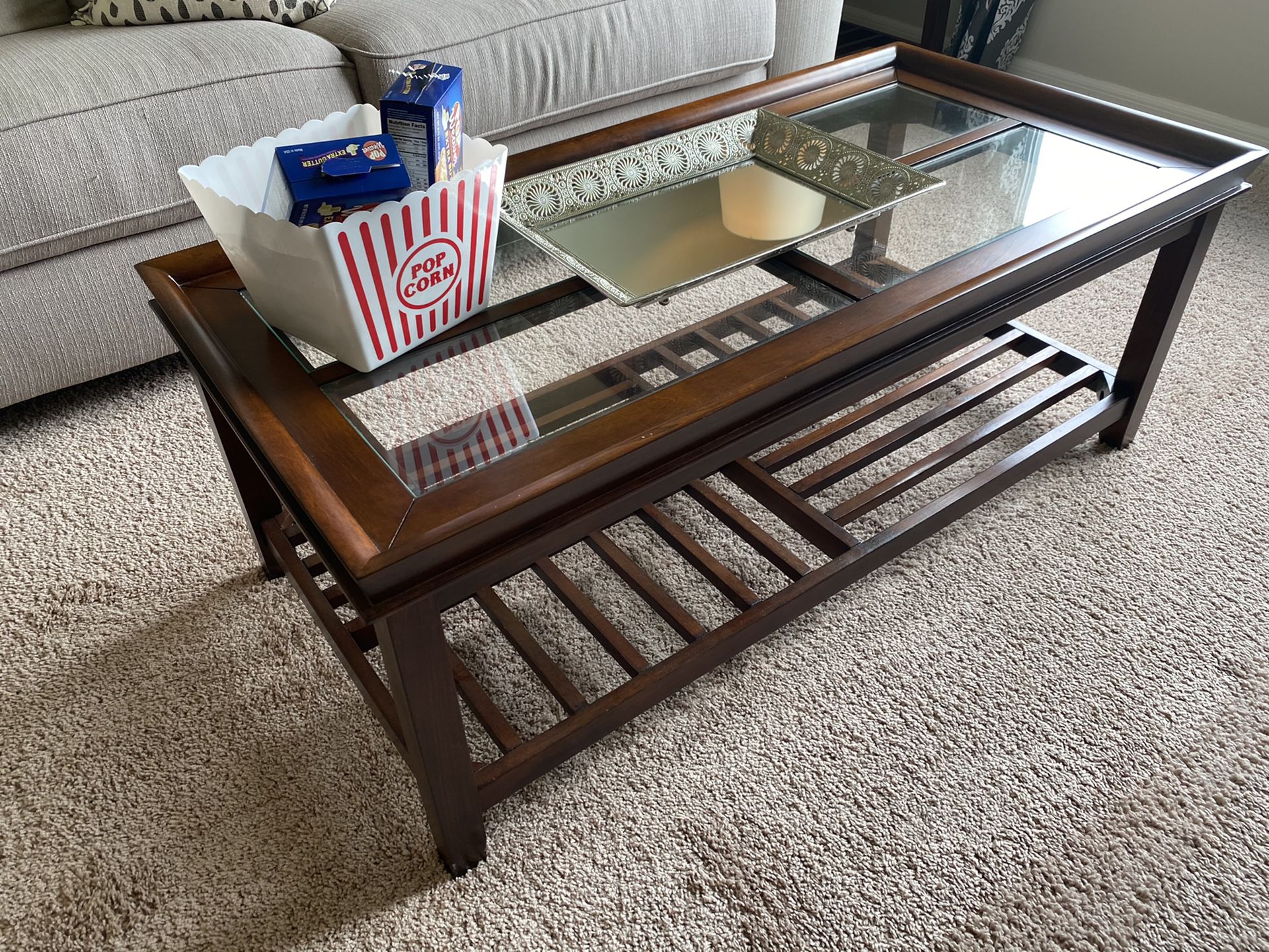 Coffee Table Set - Used Only For Staging Purposes To Sell a House