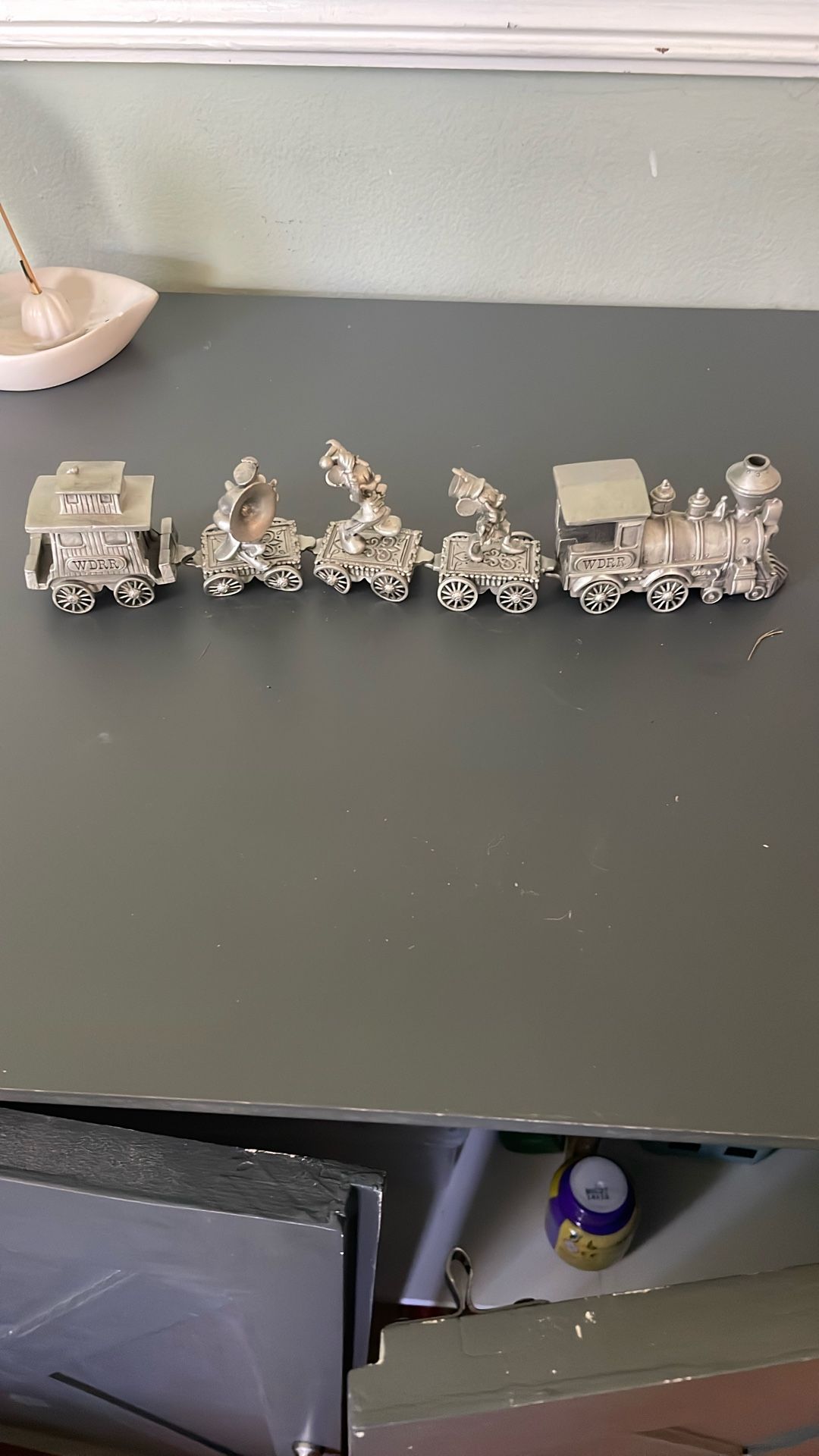 Disney Pewter Collectible Train Set