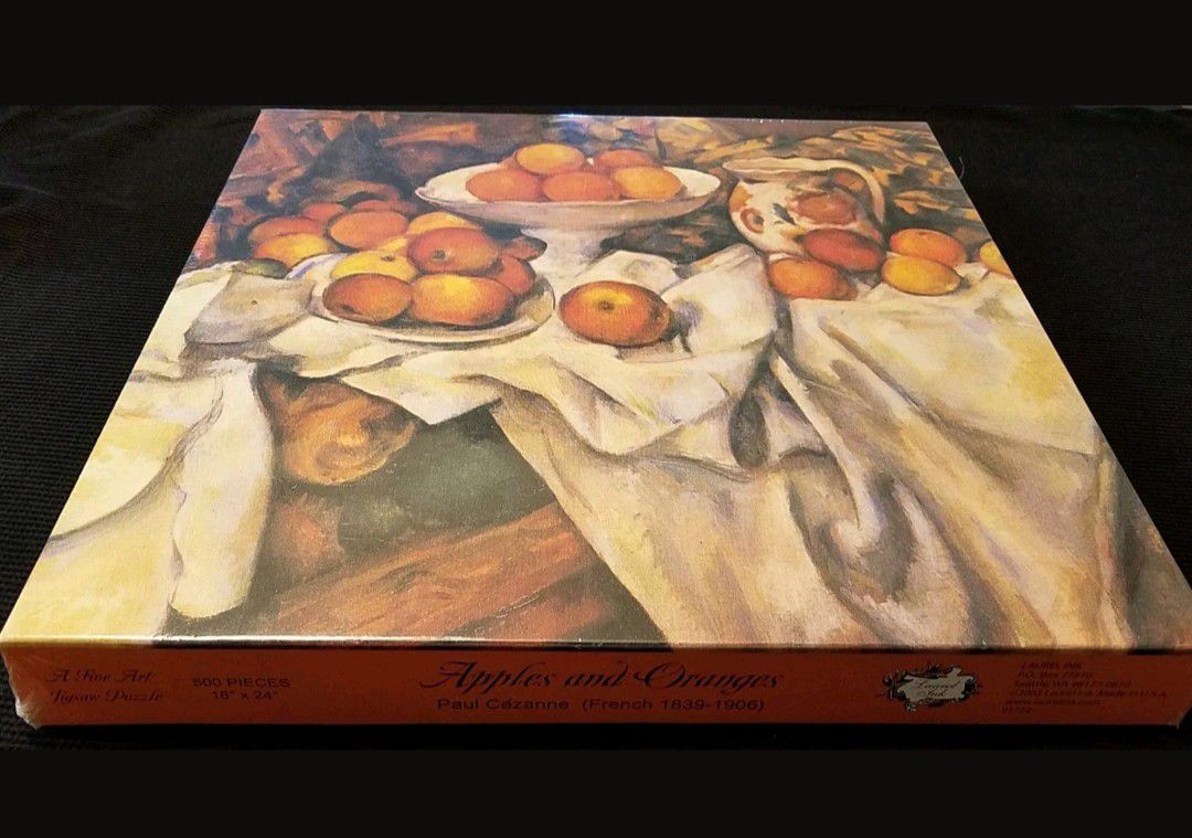 NEW! 2002 Apples and Oranges 500pc. Laurel Jigsaw Puzzle, by Paul Cezanne, 1895-1900. Musee