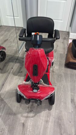Red 4-Wheel Electric Mobility Scooter