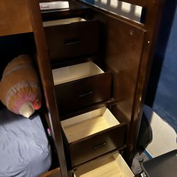 Wood Triple Bunk Bed