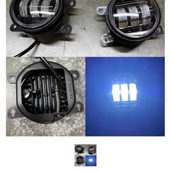 2016-2021 Honda Civic Replacement Fog Lights Set Black Housing Built in White LED