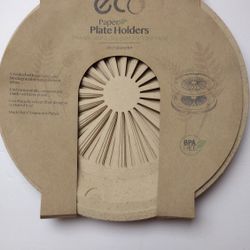 New 8 PC Paper Plate Holders