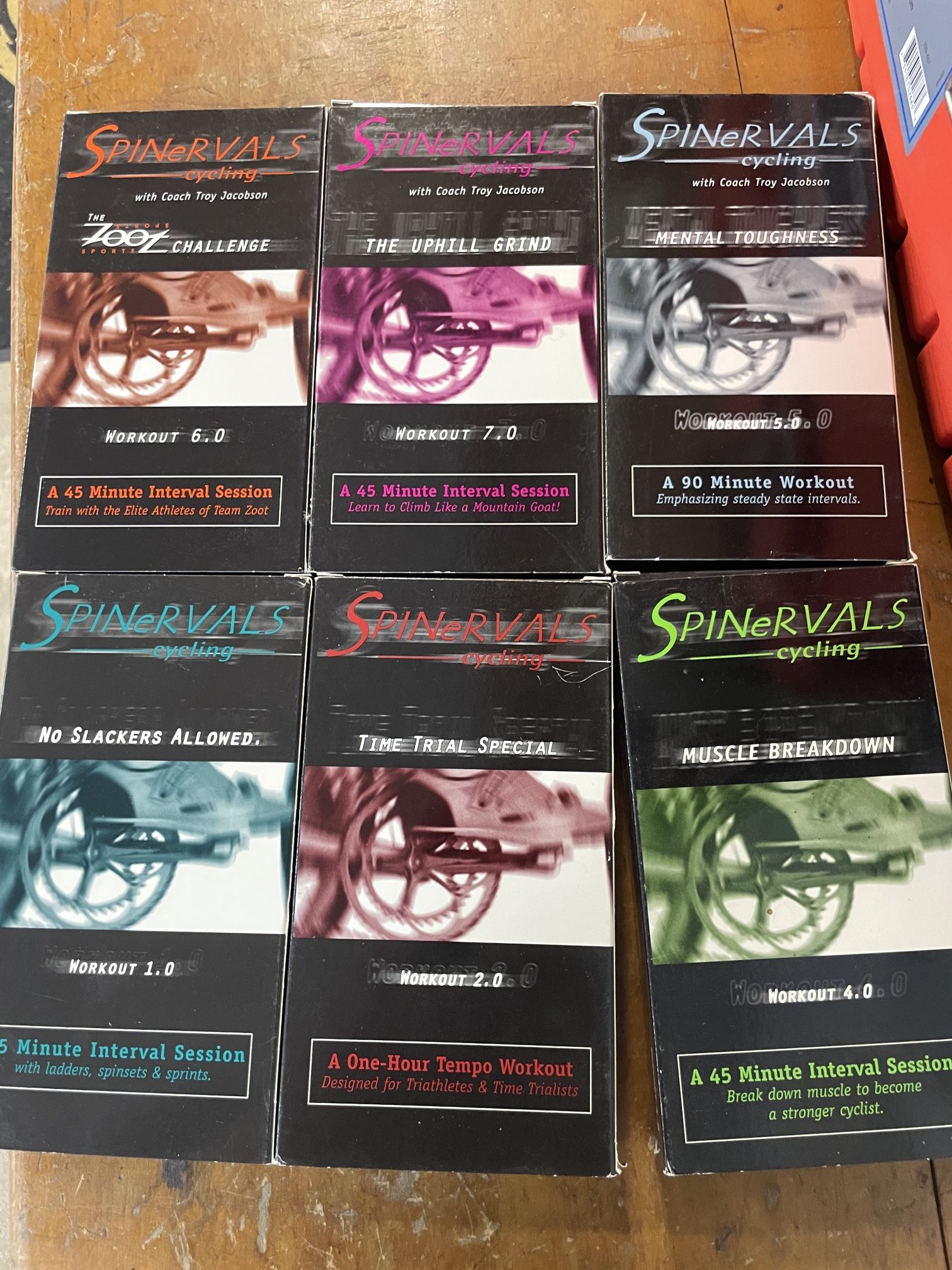 VHS Spinervals Cycling Training tapes - Free